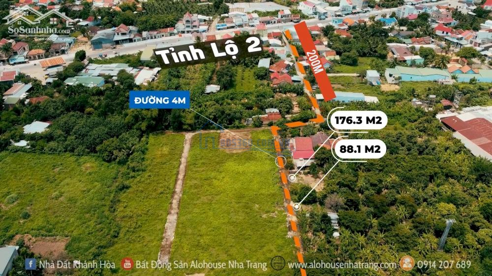 Bán Đất Diên Lạc Ngang 12M - Cách Tỉnh Lộ 2 chỉ 200m View hướng Sông