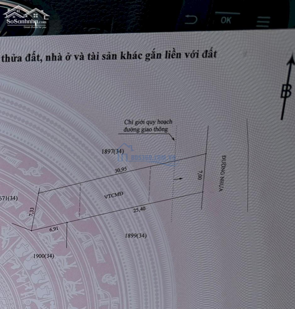 Hàng ngộp quá ngộp bán nhanh trong vòng 5 ngày, hơn 800m2 có18m mặt tiền tỉnh lộ 997, sẵn 240 thổ cư, đã tách sẵn 3 sổ, ngay cạnh kcn đất đỏ, đối diện chợ xã pl