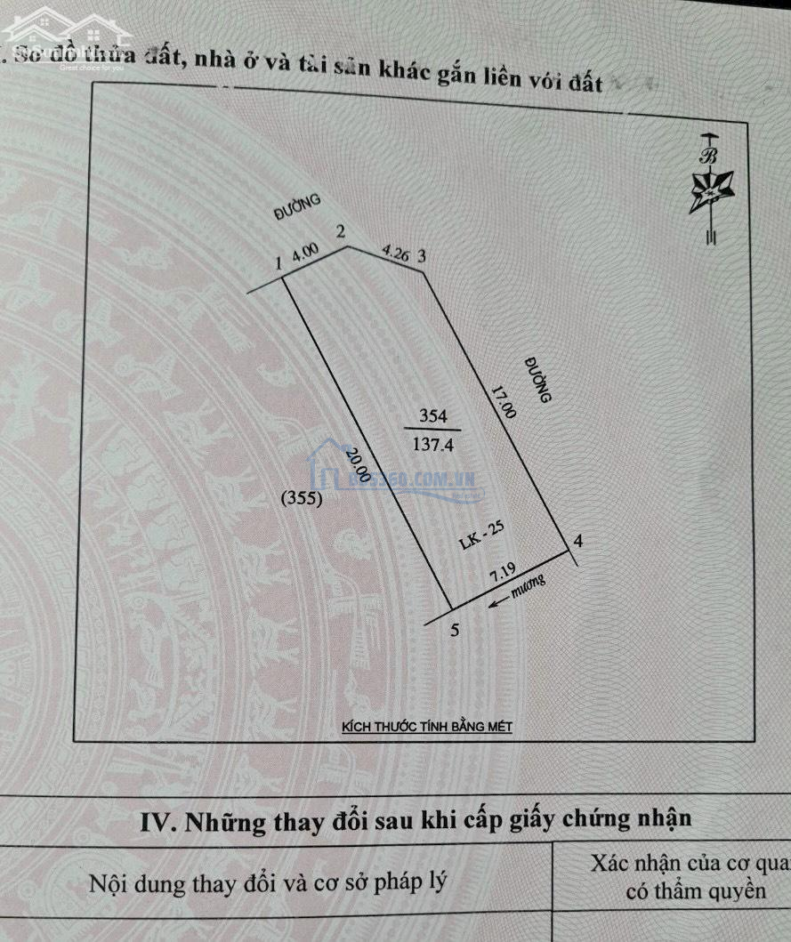 Lô Góc 137m2, đất đấu giá Phan Văn Chí - Hưng Lộc, TP Vinh