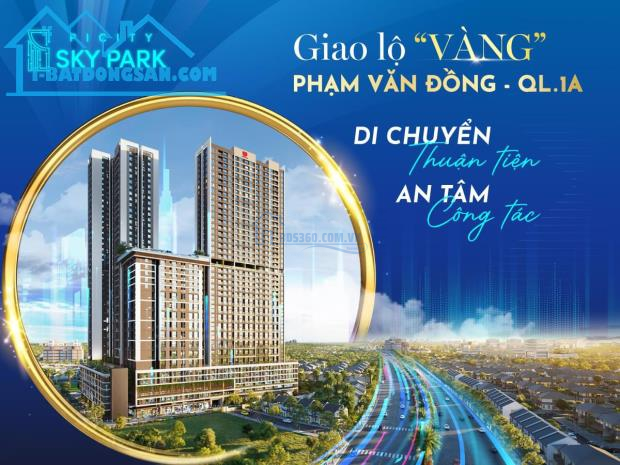 chỉ cần 300tr sở hữu ngay Căn Hộ MT Đường Phạm Văn Đồng,NH hỗ trợ 70% k lãi suất 24 Tháng