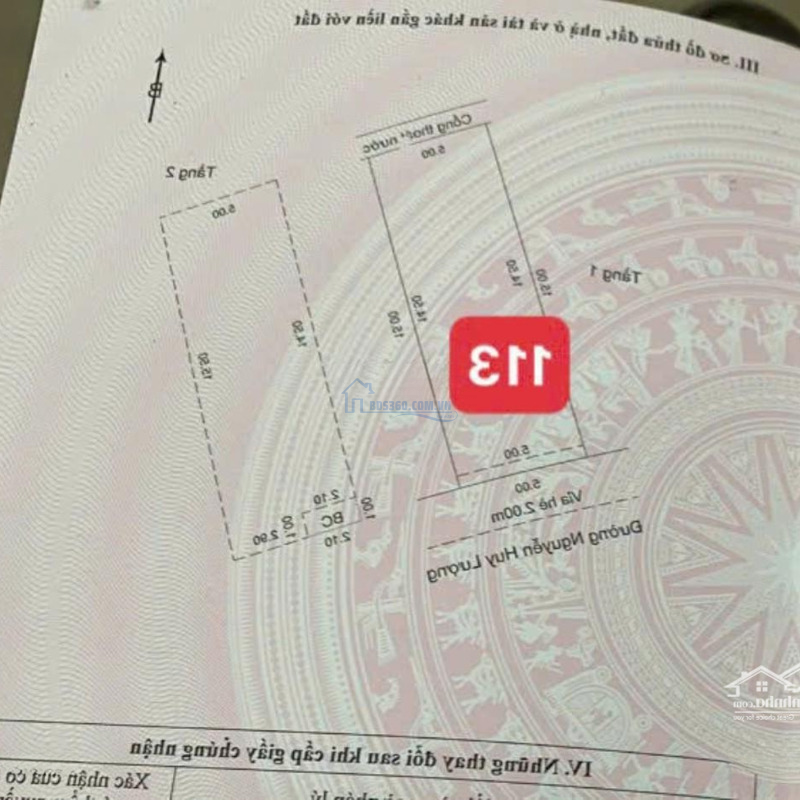 Nhà 2 Tầng Mặt Tiền Đường 5M5 Lề 2M .Nguyễn Huy Lượng, Quận Thanh Khê, Gần Biển S= 75M2.Giá: 4.1Tỷ.