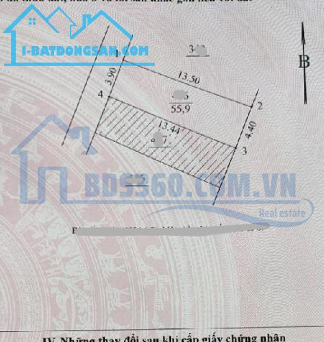 BÁN 56M2 ĐẤT – THỤY PHƯƠNG – MT 3,9 M –  20M Ô TÔ TRÁNH