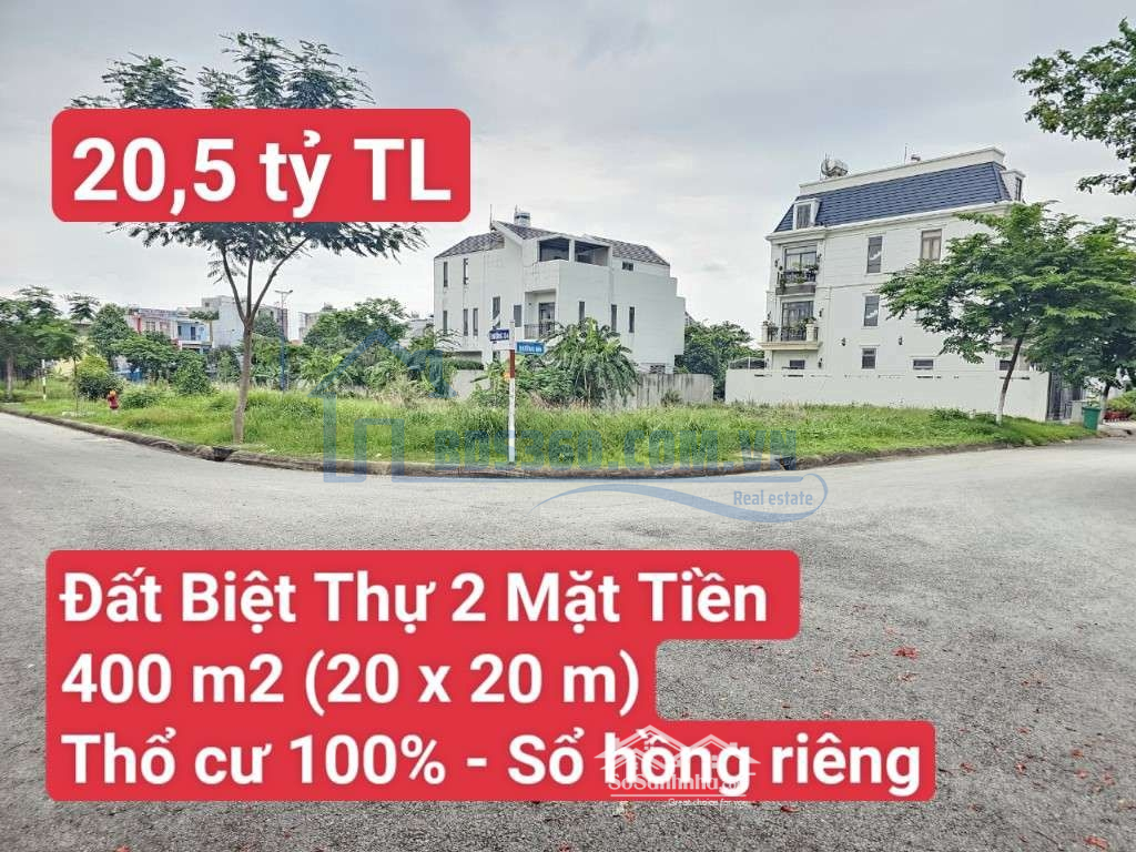 Đất Khu Biệt Thự 2 Mặt Tiền Đường 16M , P. Đông Hòa, Tp. Dĩ An