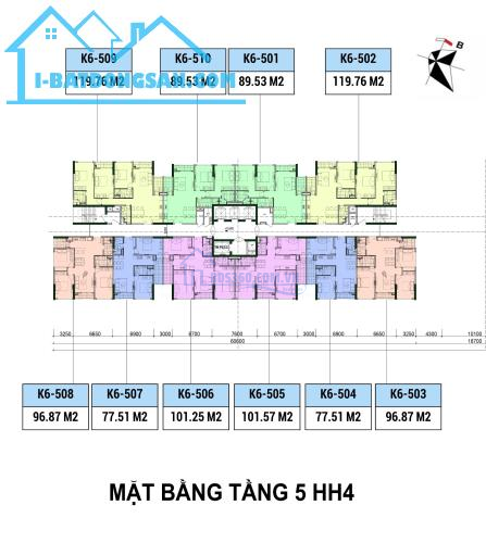 Chung cư Ngọc Thụy, Căn 3PN-101m2- BC Đông Nam giá bán chỉ từ 1,7 tỷ 0979209391