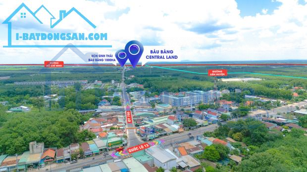 KHU DÂN CƯ BÀU BÀNG CENTRAL LAND CHỈ 5TR/M2 SHR TỪ 200-250M2 NGAY ĐT.750 TRỪ VĂN THỐ