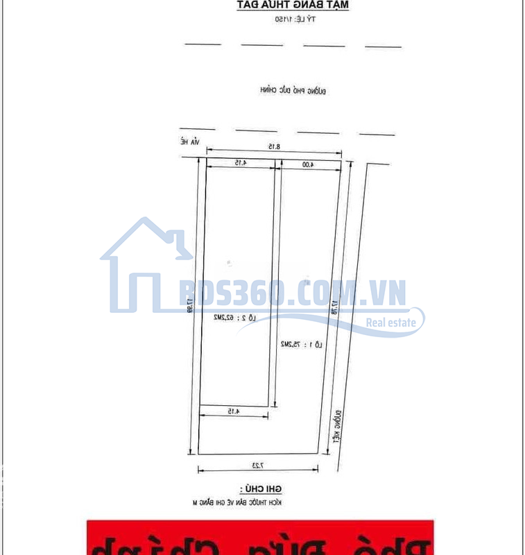 Bán Lô Mặt Tiền Kẹp Kiệt Phó Đức Chính Sơn Trà