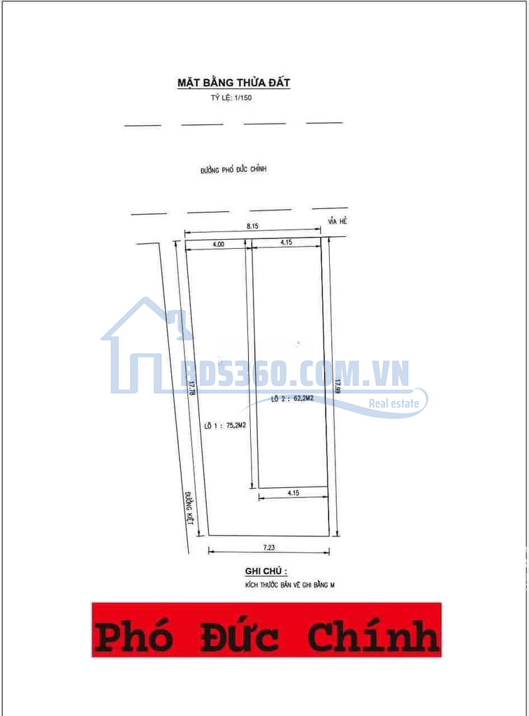 Bán Lô Mặt Tiền Kẹp Kiệt Phó Đức Chính Sơn Trà