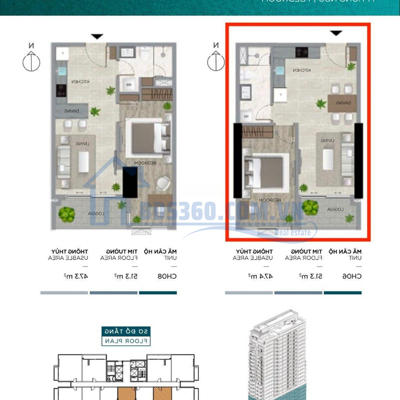 Bán Căn Hộ 1 Phòng Ngủ 51.3M2, View Sông Hàn, Phố Đi Bộ Bạch Đằng Tại Quận Hải Châu, Đà Nẵng