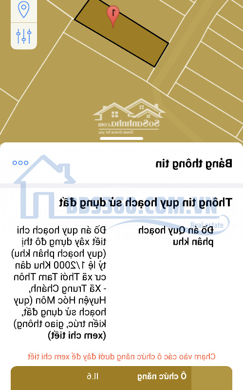 Bán Đất Thổ Cư 6X22M, Đường Tô Ký Vào 150M, Gần Ngã 3 Bầu Xã Thới Tam Thôn