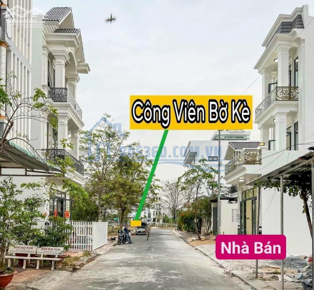 BÁN NHÀ MỚI 100% 1 TRỆT 2 LẦU RẤT ĐẸP, HIỆN ĐẠI, CÁCH CÔNG VIÊN BỜ KÈ CHỈ 30M