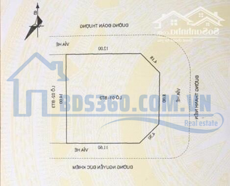 Bán đất góc 3 Mặt tiền Thanh Niên - Quang Trung - TP Hải Dương