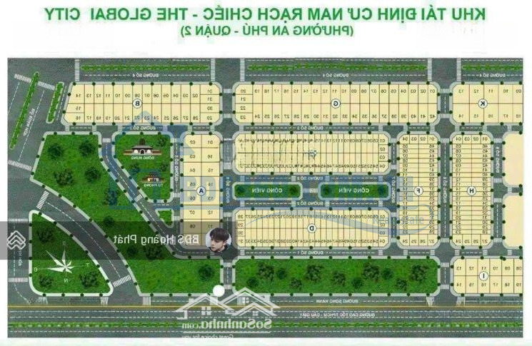 Đối Diện Global City: Kdc Nam Rạch Chiếc -Mặt Tiềnđỗ Xuân Hợp - P. An Phú - Quận 2. Sổ Riêng