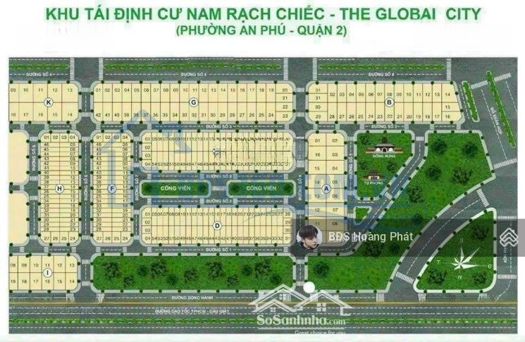 Đối Diện Global City: Kdc Nam Rạch Chiếc -Mặt Tiềnđỗ Xuân Hợp - P. An Phú - Quận 2. Sổ Riêng