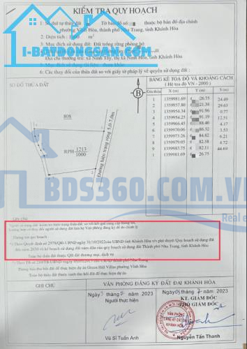 BÁN ĐẤT View Triệu Đô ngắm biển Nha Trang, DT 1000m2  có sổ, giá 2tỷ550tr.