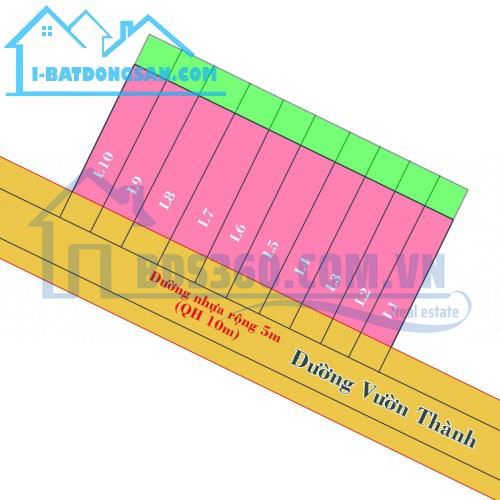 Ddầu tư đất nền Diên Lạc, ngay trung tâm hành chính đường nhựa 10m giá 800tr