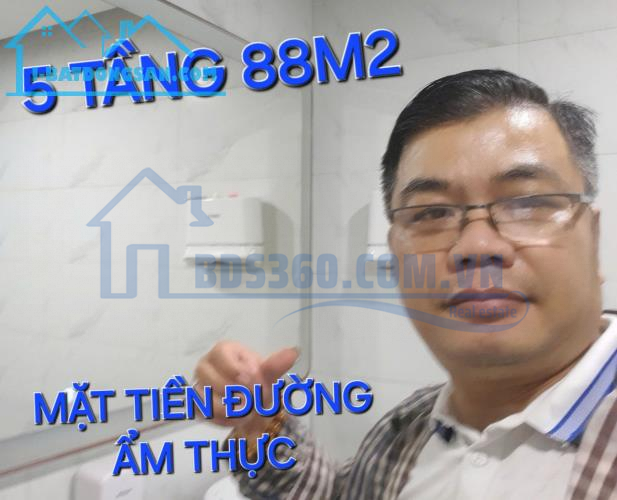 5 tầng 88m2 có 12 tỷ x Mặt Tiền Song Hành Tân Hưng Thuận Quận 12 TP.HCM