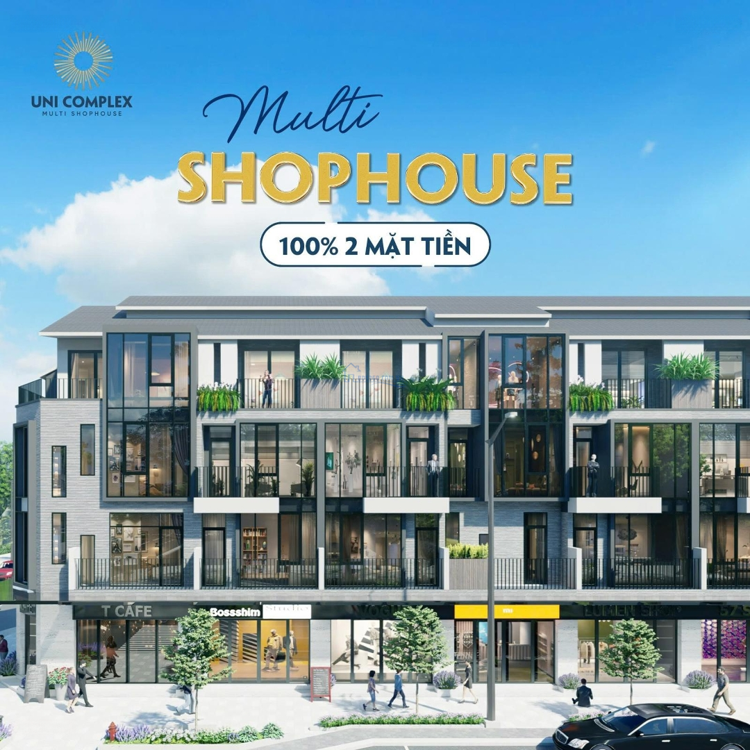 Shophouse 4 Tầng, 5X22M (110M2), 2 Mặt Tiền Đường, Trực Diện Khu Căn Hộ Hiện Hữu, Chỉ 5,2 Tỷ