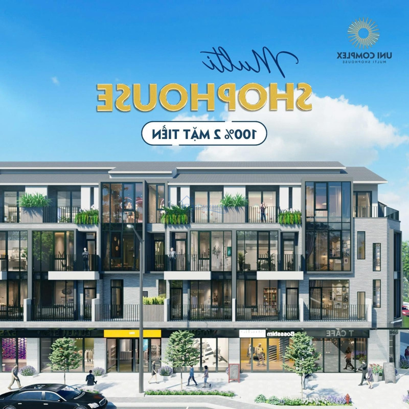 Shophouse 4 Tầng, 5X22M (110M2), 2 Mặt Tiền Đường, Trực Diện Khu Căn Hộ Hiện Hữu, Chỉ 5,2 Tỷ