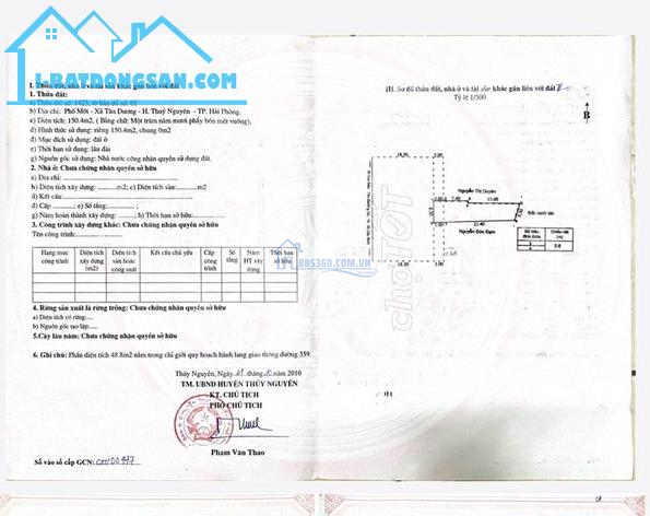 Bán Nhà 3 Tầng Mặt Tiền Đường 359, Vị Trí Trung Tâm Hành Chính Huyện