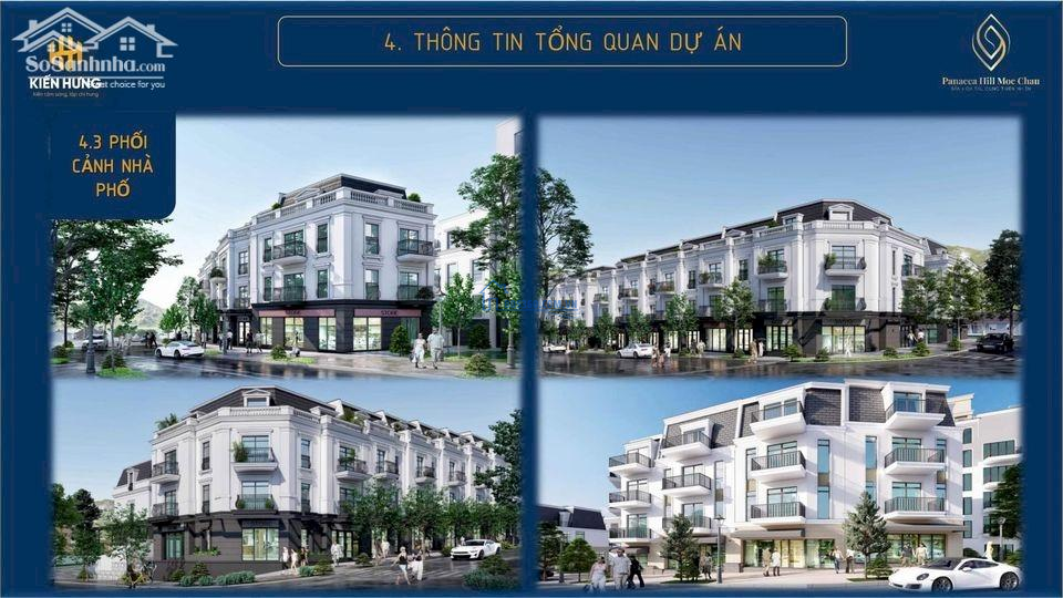 BÁN SHOPHOUSE LÔ GÓC 153M2 – PANACEA HILL MỘC CHÂU