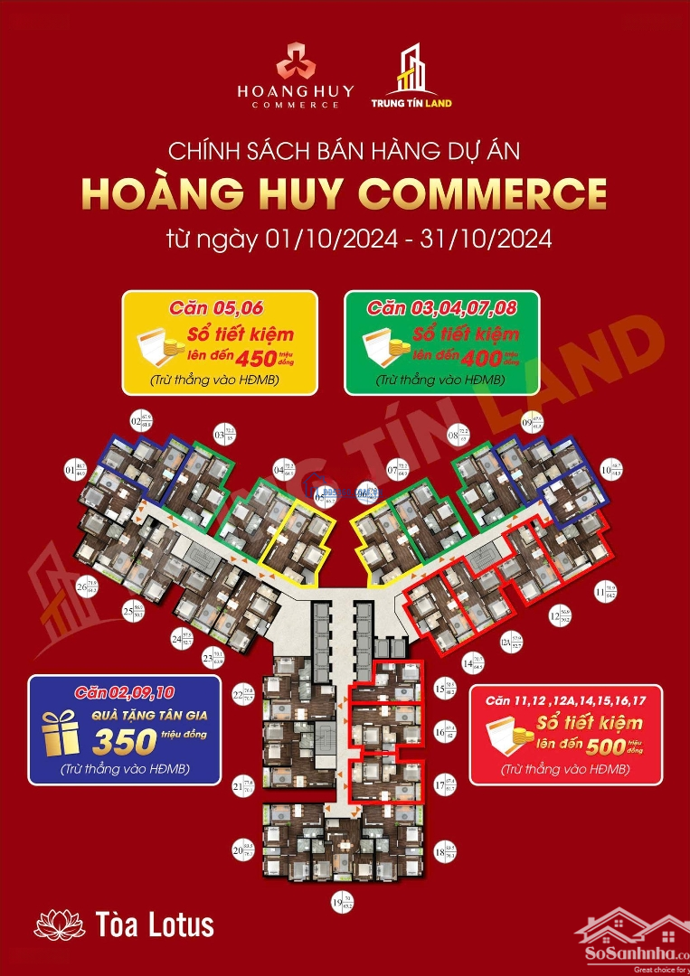 Tháng 10 - Sở Hữu Ngay Căn Hộ The Queen Chính Sách Bùng Nổ Từ Chủ Đầu Tư Hoàng Huy