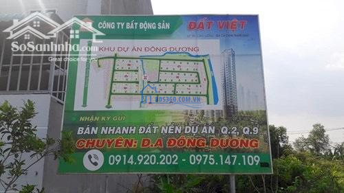 Bán nhanh lô góc 2 mặt tiền dự án Đông Dương, P Phú Hữu, Q9. Giá tốt bán nhanh 3.4tỷ. LH: 0914.920.202