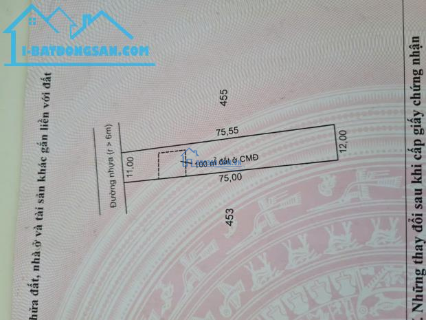 chủ ngộp bán rẻ lô đất mặt tiền đường xuyên mộc DT: 865m2 giá 1,3 tỷ