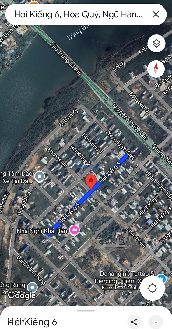 Bán Lô Hói Kiểng 6 Nam Hòa Xuân Gần Cầu Trung Lương Đông Nam 110M2