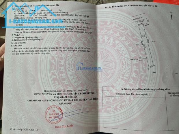 Chính chủ bán đất Long Tân, mặt tiền đường nhựa, giá 590tr, đất thổ cư