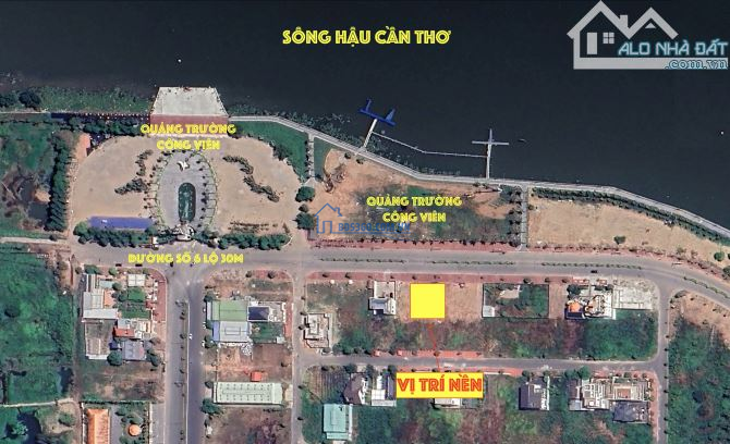 Hàng hiếm nền biệt thự view Sông Hậu khu 586 Cần Thơ đối diện quảng trường Công Viên lớn