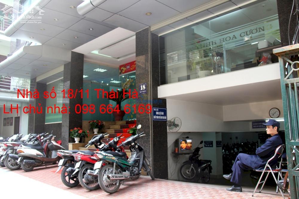40 và 43m2 văn phòng cho thuê tại nhà Hoa Cương 18/11 Thái Hà. LH chủ nhà 0929236669