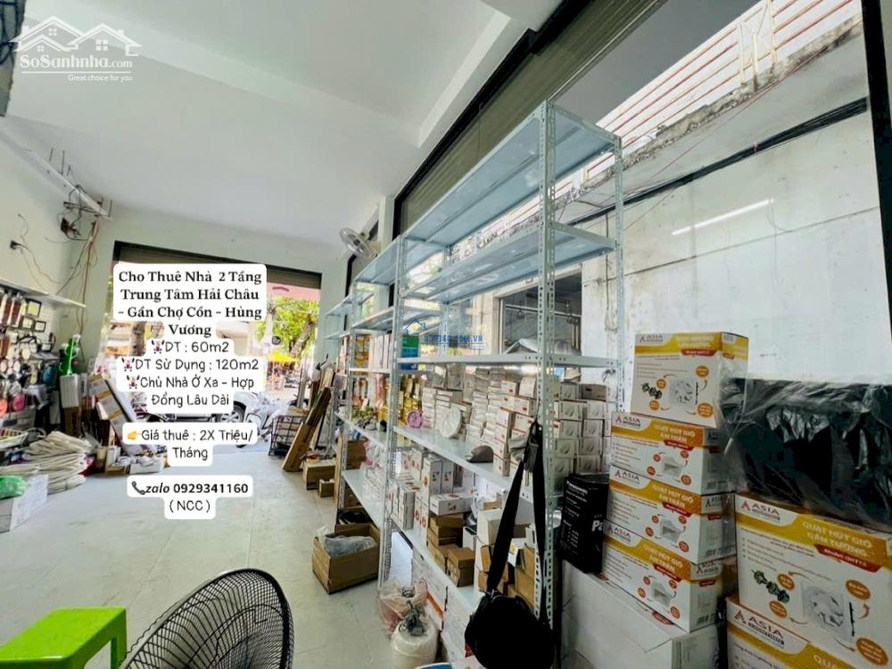 Cho Thuê Nhà 2 Tầng Đường Triệu Nữ Vương - TT Hải Châu