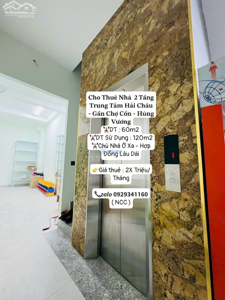 Cho Thuê Nhà 2 Tầng Đường Triệu Nữ Vương - TT Hải Châu