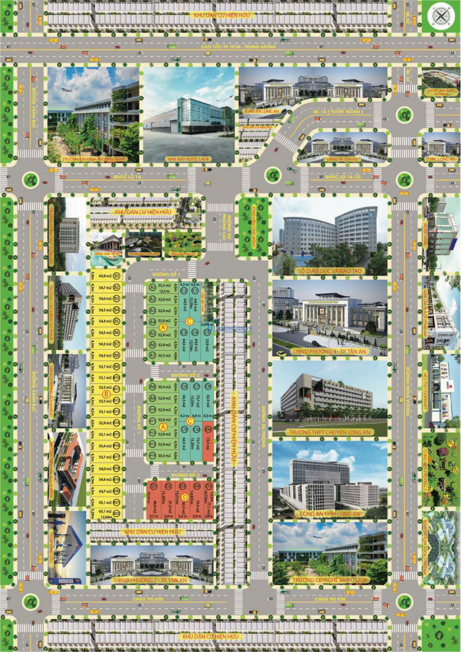🏡 BÁN ĐẤT CHÍNH CHỦ KHU BIỆT THỰ PHƯỜNG 4, TÂN AN- LONG AN, 90M2, 1TỶ, SHR