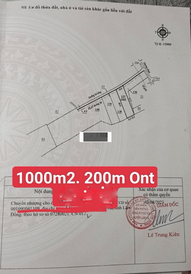Bán đất thổ cư giá rẻ tại Nam Hà - Lâm Đồng