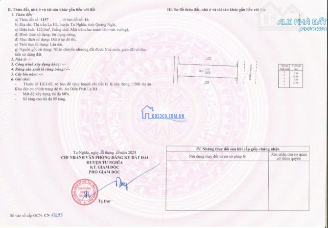 550 triệu - 100m2 đất đường Bích Khê - Quảng Ngãi