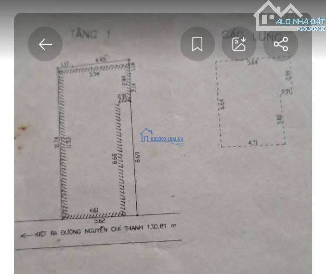 Cần bán gấp căn nhà mê lửng kiệt đường Nguyễn Chí Thanh trung tâm thành phố Đà Nẵng