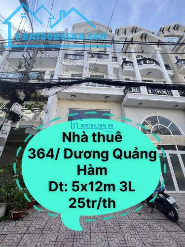 Cho thuê gấp nhà Dương Quảng Hàm, P.5, Gò Vấp
